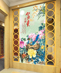 富贵吉祥玄关图片