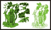 松鹤延年矢量素材