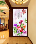 过道玄关装饰画图片