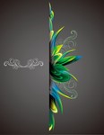 抽象时尚炫彩花纹