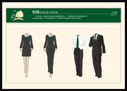 VI工作服模板矢量图