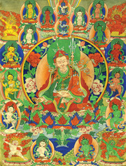 莲花生唐卡图片素材