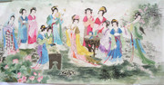 红楼梦十二钗国画
