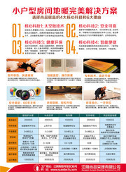 地暖产品宣传海报素材