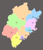 福建省市级地图图片