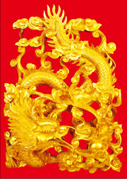 金色龙雕图片
