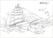 一帆风顺雕刻图片素材