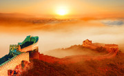 长城风景画图片