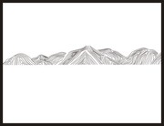 线描高山图案