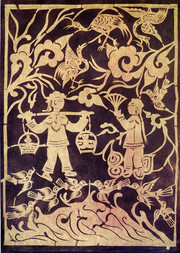 牛郎织女版画素材
