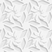 白色剪纸3D装饰画
