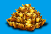 一堆金元宝图片
