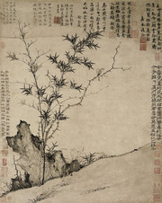 棘竹幽禽图_元_张彦辅
