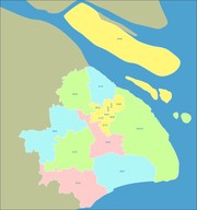 上海行政区矢量地图
