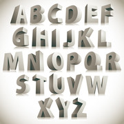 立体英文字母艺术字