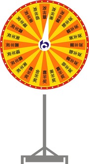 抽奖转盘矢量图