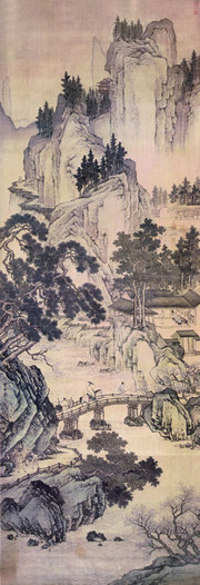 春山游骑图_明_周臣 