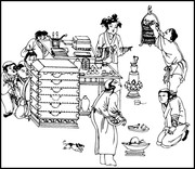 古代人物生活场景素材