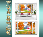 秋天风景装饰画图片