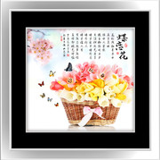 鲜花客厅装饰画下载