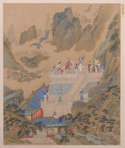 吹箫引凤_明_仇英