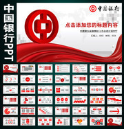 中国银行PPT模板设计