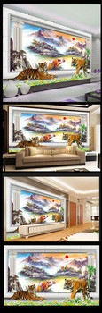 猛虎下山3D家居装饰画下载
