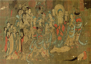 燃灯佛授记释迦文图卷_佚名_南宋