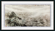 海纳百川三水装饰画