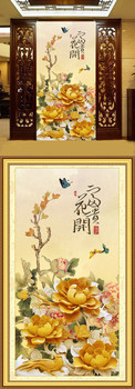 花开富贵玄关装饰画下载