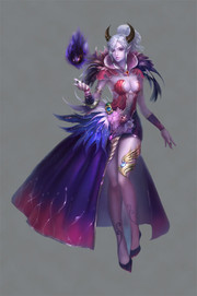 游戏美女插画