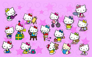 Kitty猫背景素材
