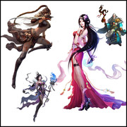 游戏美女角色素材图片