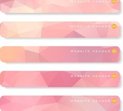 淡粉色banner背景素材