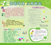 低碳环保宣传资料板报下载