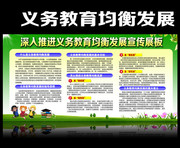 深入推进义务教育均衡发展宣传栏