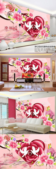 浪漫玫瑰装饰画下载