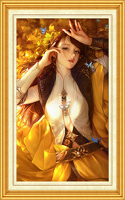 唯美古代美女装饰画下载