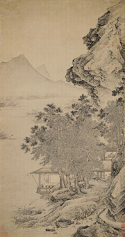 渔笛图_明_仇英 