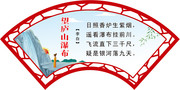 望庐山瀑布诗词图片