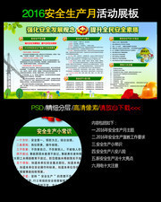 2016安全生产月活动展板下载