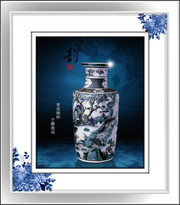 高雅青花瓷装饰画下载