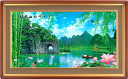 桂林甲天下中堂画图片