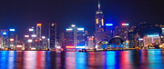 维多利亚港夜景图片