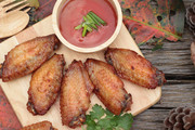 烤鸡翅高清图片