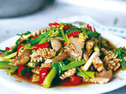 农家菜炒腰子图片