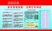 安全驾驶宣传展板
