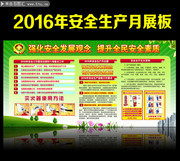 某小区2016年安全月展板图片