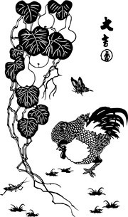 鸡的矢量图片