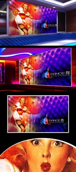 酒吧午夜女郎装饰画